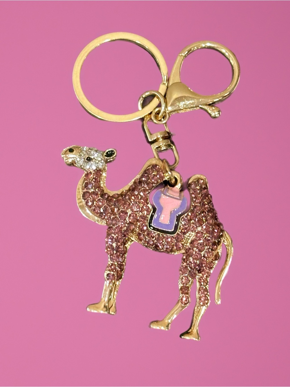 Rhinestone Camel Bag Charm / Keychain – NWT - Picture 1 of 1